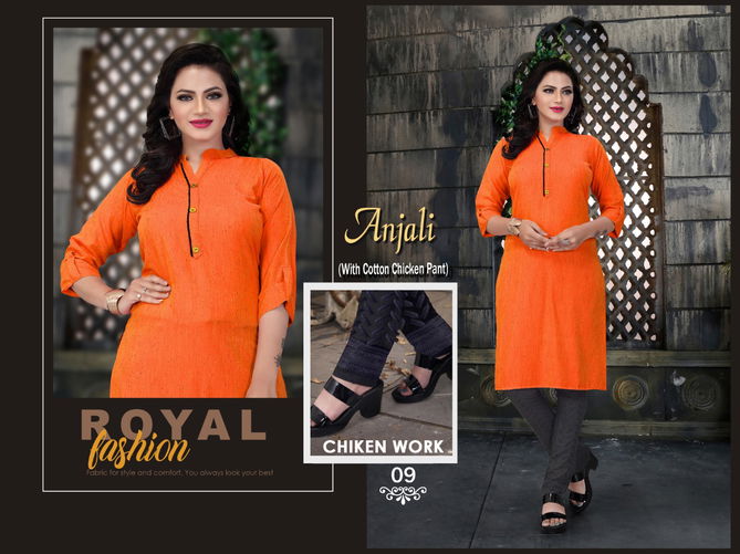 Aagya Anjali latest fancy designer ethnic wear Kurti With Bottom Collection  